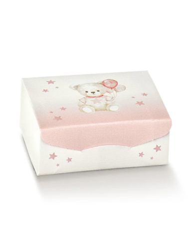Gift 7x7x3cm BABY ORSETTO ROSA Florentina Scotton