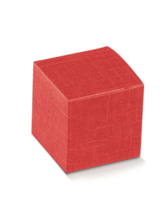 Pieghevole 8x8x8cm seta ROSSO Florentina Scotton