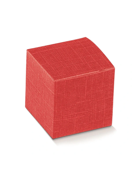 Pieghevole 8x8x8cm seta ROSSO Florentina Scotton