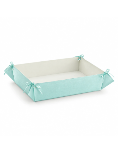 Vassoio con Fori 41x33x8cm PERLATO CELESTE Florentina Scotton