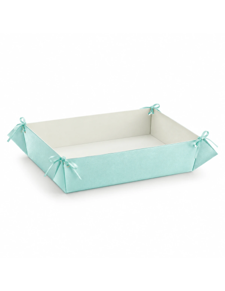 Vassoio con Fori 41x33x8cm PERLATO CELESTE Florentina Scotton