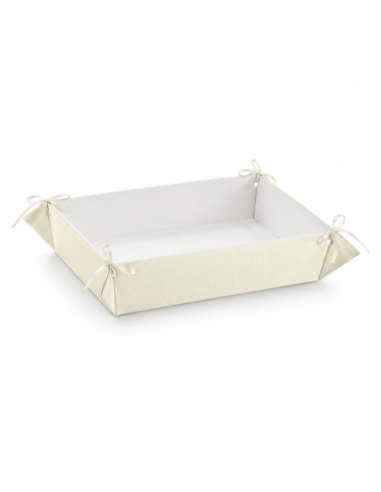 Vassoio con Fori 41x33x8cm PERLATO BIANCO Florentina Scotton