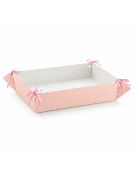 Vassoio con Fori 41x33x8cm PERLATO ROSA Florentina Scotton