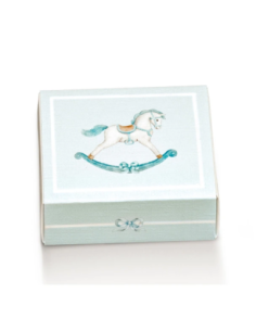 Cassetto Quadretto con divisorio 6x5x3cm CAVALLINO AZZURRO Florentina Scotton