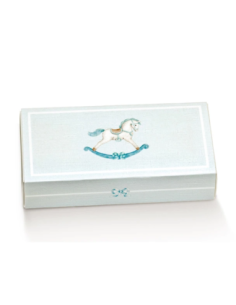Cassetto Quadretto con divisorio 12x5x3cm CAVALLINO AZZURRO Florentina Scotton