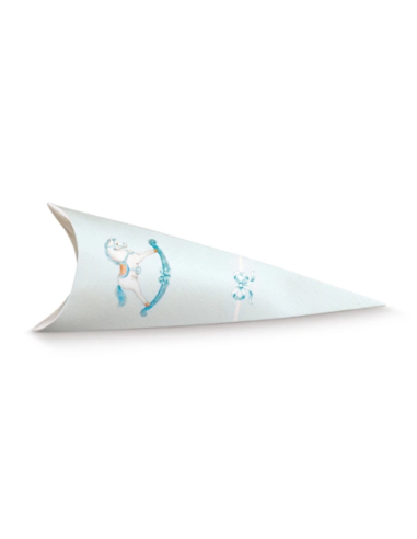 Cono Busta 19cm CAVALLINO AZZURRO Florentina Scotton