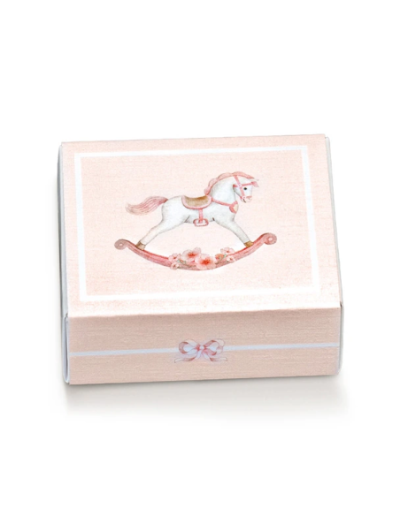 Cassetto Quadretto con divisorio 6x5x3cm CAVALLINO ROSA Florentina Scotton