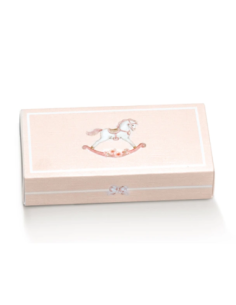Cassetto Quadretto con divisorio 12x5x3cm CAVALLINO ROSA Florentina Scotton