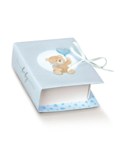 Book 7x6x3cm LITTLE BEAR AZZURRO Florentina Scotton