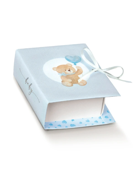Book 7x6x3cm LITTLE BEAR AZZURRO Florentina Scotton
