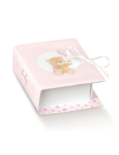Book 7x6x3cm LITTLE BEAR ROSA Florentina Scotton