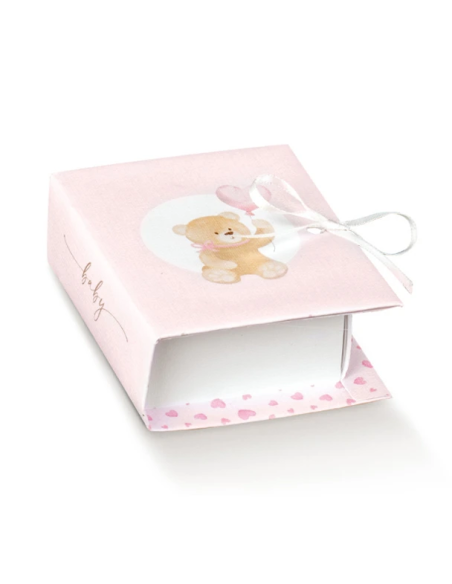 Book 7x6x3cm LITTLE BEAR ROSA Florentina Scotton