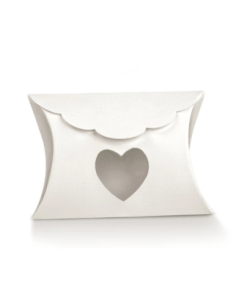 Busta con Finestra Cuore 8x8