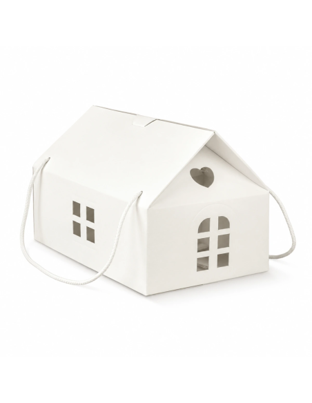 Casetta con Cordini 33x25x19cm FIBRA BIANCO Florentina Scotton