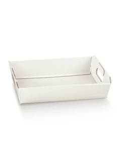 Cesto Incollato 40x30x12cm FIBRA BIANCO Florentina Scotton