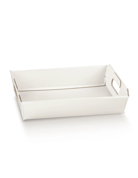 Cesto Incollato 40x30x12cm FIBRA BIANCO Florentina Scotton