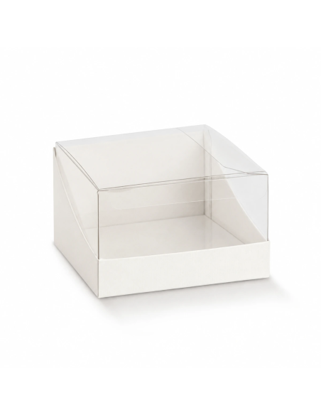 Duo 6x6x3cm PET Trasparente + FIBRA Bianco Florentina Scotton