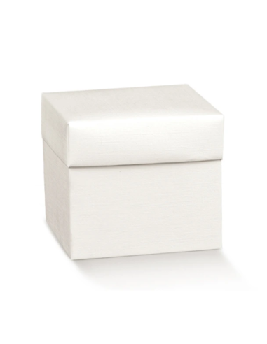Pieghevole con coperchio 7x7x7cm FIBRA Bianco Florentina Scotton