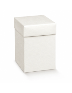 Pieghevole con Coperchio 9x9x12cm FIBRA BIANCO Florentina Scotton