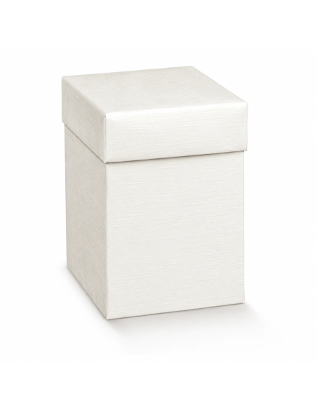 Pieghevole 10x10x18cm con COPERCHIO FIBRA BIANCO Florentina Scotton