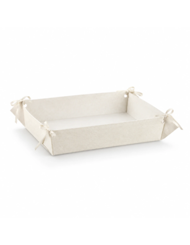 Vassoio con Fori 41x33x8cm FIBRA BIANCO Florentina Scotton