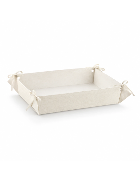 Vassoio con Fori 41x33x8cm FIBRA BIANCO Florentina Scotton