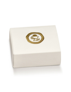 Cassetto Quadretto con divisorio 6x5x3cm FIBRA BIANCO COMUNIONE Stampa a caldo Florentina Scotton
