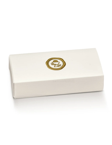 Cassetto Quadretto con divisorio 12x5x3cm FIBRA BIANCO COMUNIONE Stampa a caldo Florentina Scotton
