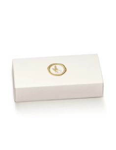 Cassetto Quadretto con divisorio 12x5x3cm FIBRA BIANCO CRESIMA Stampa a caldo Florentina Scotton