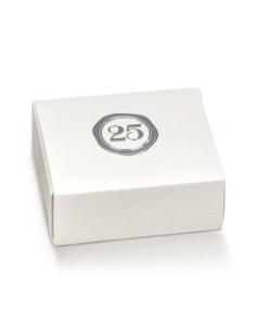 Cassetto Quadretto con divisorio 6x5x3cm FIBRA BIANCO 25 Stampa a caldo Florentina Scotton
