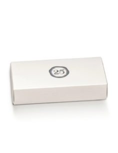 Cassetto Quadretto con divisorio 12x5x3cm FIBRA BIANCO 25 Stampa a caldo Florentina Scotton