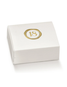 Cassetto Quadretto con divisorio 6x5x3cm FIBRA BIANCO 18 Stampa a caldo Florentina Scotton