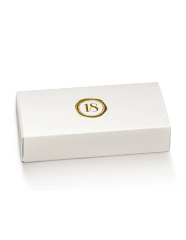Cassetto Quadretto con divisorio 12x5x3cm FIBRA BIANCO 18 Stampa a caldo Florentina Scotton