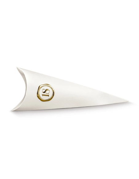 Cono Busta 19cm FIBRA BIANCO 18 Stampa a caldo Florentina Scotton