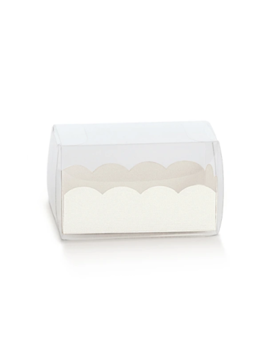 Astuccio 8x5x5cm PVC con Vaschetta FIBRA BIANCO Florentina Scotton
