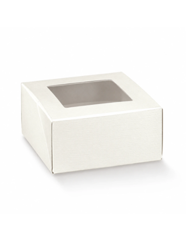 Pratica con Finestra 10x10x6cm FIBRA BIANCO Florentina Scotton