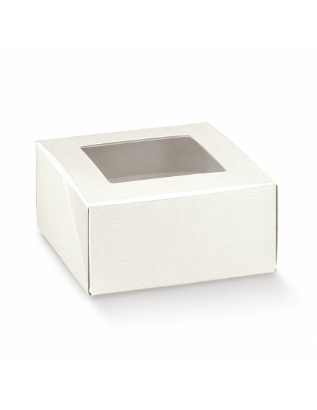 Pratica con Finestra 10x10x6cm FIBRA BIANCO Florentina Scotton
