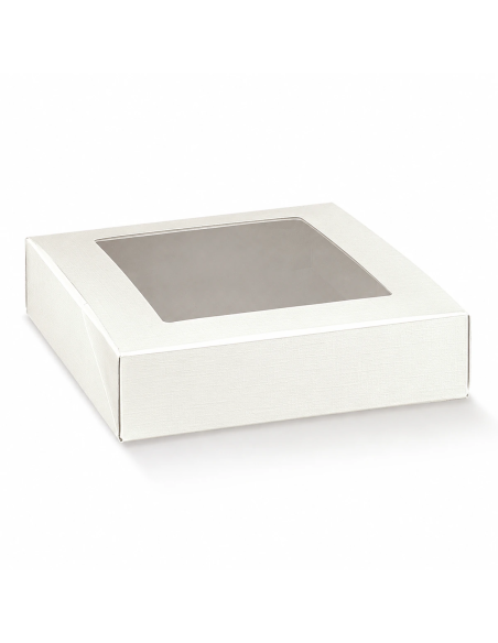 Pratica con Finestra 32x32x7cm FIBRA BIANCO Florentina Scotton