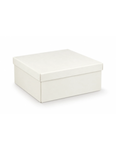 Fondo e Coperchio 25x25x10cm FIBRA BIANCO Florentina Scotton