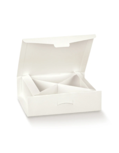 Gift 8x8x3cm FIBRA BIANCO con Inserto Florentina Scotton