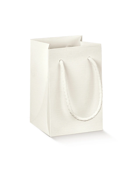 Shopperbox con Cordini 11x11x17cm FIBRA BIANCO Florentina Scotton