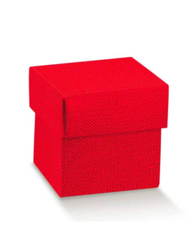Fondo e Coperchio 5x5x5cm LINO ROSSO Florentina Scotton