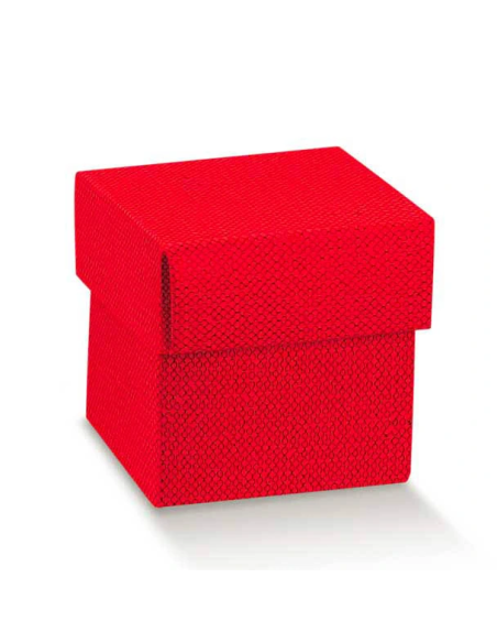 Fondo e Coperchio 5x5x5cm LINO ROSSO Florentina Scotton