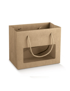 Shopperbox con Cordini 16x8x14cm AVANA FINESTRA IN PLASTICA Florentina Scotton