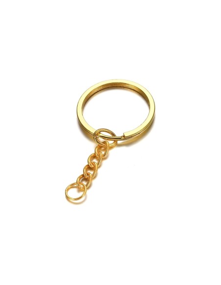 Portachiavi sfuso color oro con catenella | G3S Ingrosso