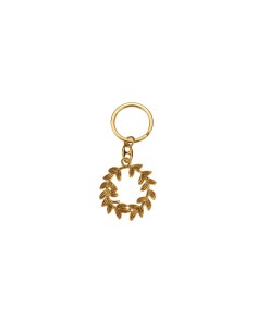 Corona alloro oro 4 cm portachiavi con linguetta laurea | G3S