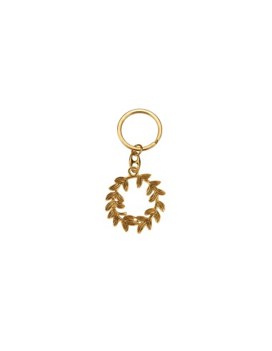 Corona alloro oro 4 cm portachiavi con linguetta laurea | G3S