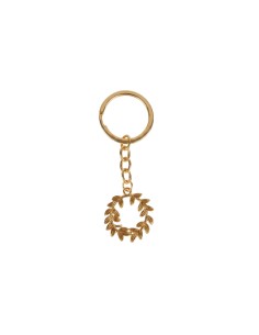 Corona alloro oro 4 cm portachiavi con catenella laurea | G3S