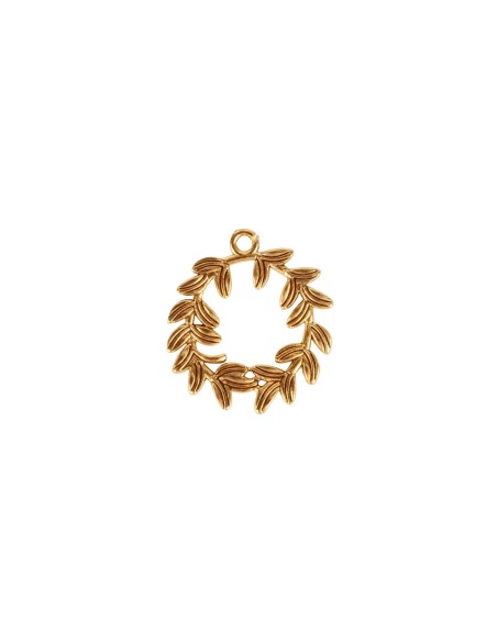 Corona alloro oro 4 cm ciondolo singolo laurea | G3S