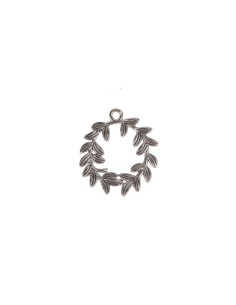 Corona alloro argento 4 cm ciondolo singolo laurea | G3S